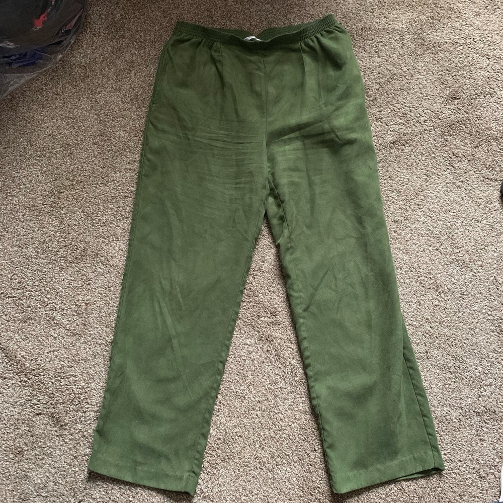 Draper’s & Damon’s Green Pants Petite Medium PM